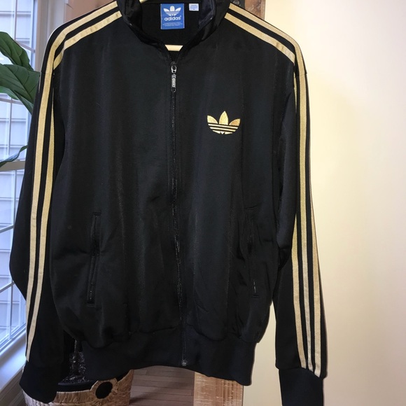 adidas gold suit
